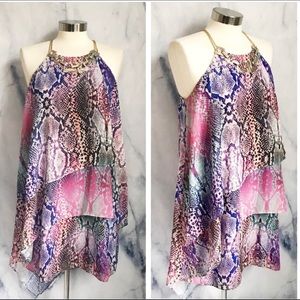 Marciano Snakeskin print dress